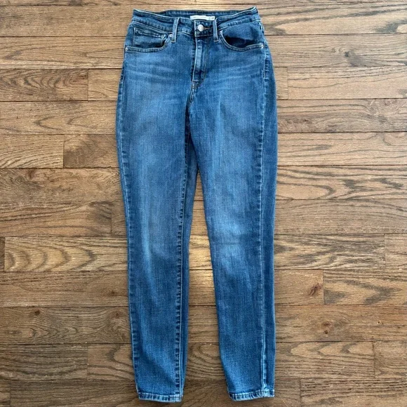 Levi's 721 High Rise Skinny Jeans Medium Wash • size 28 x 28 - Picture 3 of 7